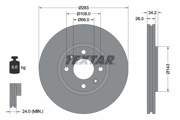 Brake Disc PRO 92111603