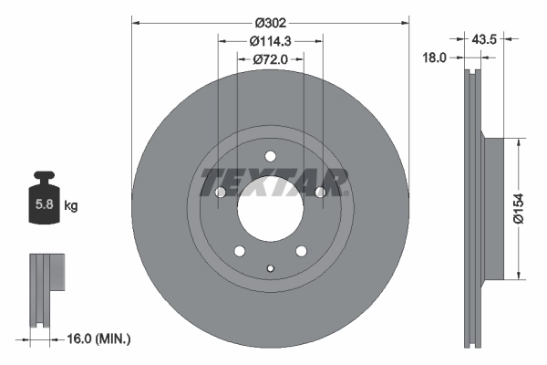 Brake Disc PRO 92174503