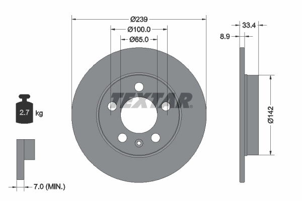 Brake Disc PRO 92105803
