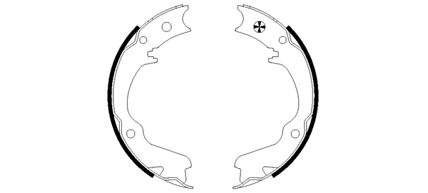 Brake Shoe Set, parking brake 91055400