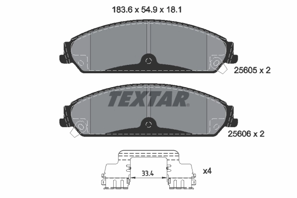 Brake Pad Set, disc brake Q+ 2560501