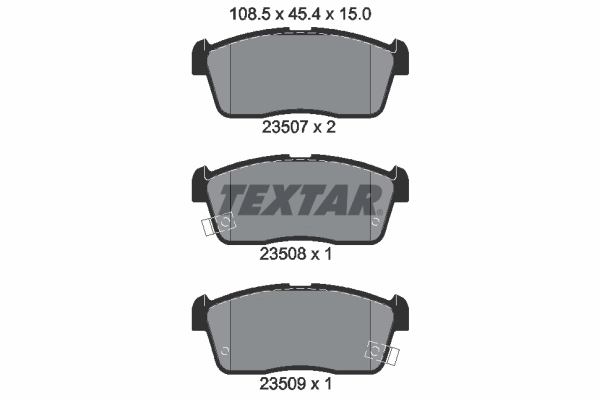 Brake Pad Set, disc brake 2350701
