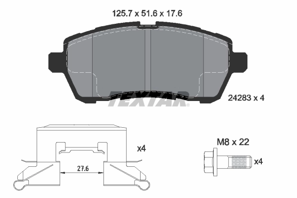 Brake Pad Set, disc brake 2428302