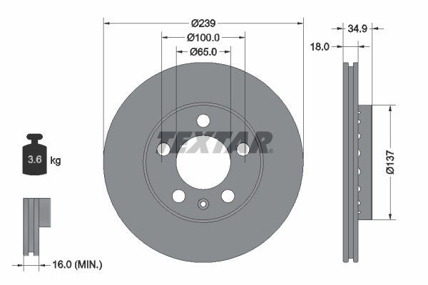 Brake Disc PRO 92106803