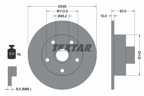 Brake Disc PRO 92072103