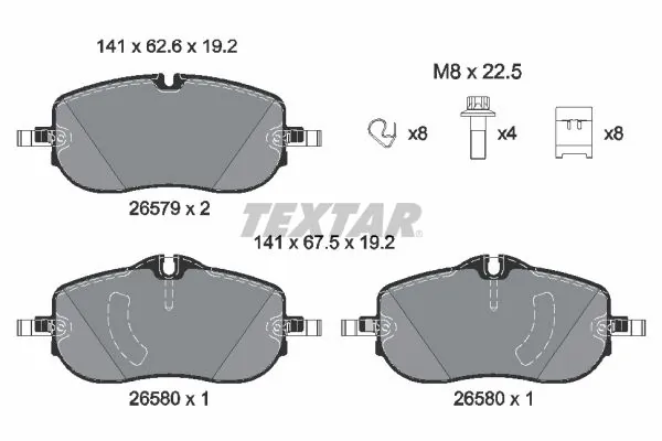 Brake Pad Set, disc brake Q+ 2657901