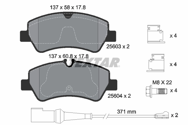Brake Pad Set, disc brake Q+ 2560303
