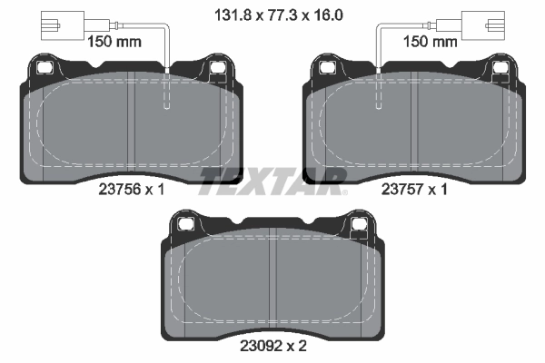 Brake Pad Set, disc brake 2375603