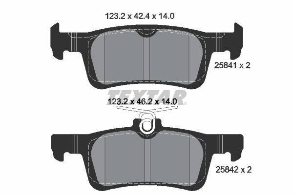 Brake Pad Set, disc brake Q+ 2584104