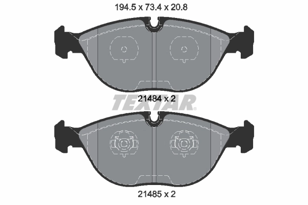 Brake Pad Set, disc brake Q+ 2148401