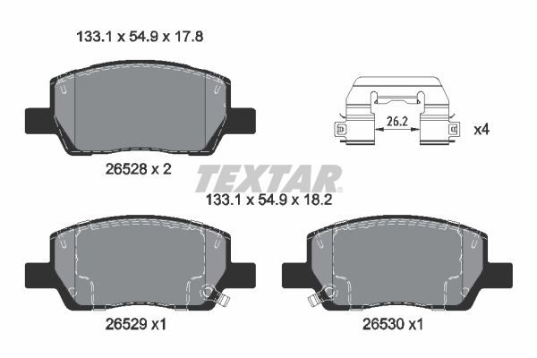 Brake Pad Set, disc brake 2652801
