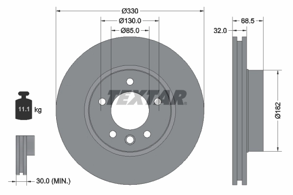 Brake Disc PRO+ 92121605