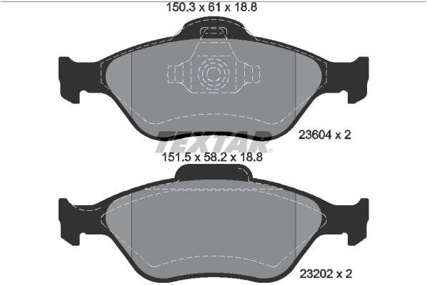 Brake Pad Set, disc brake Q+ 2360406