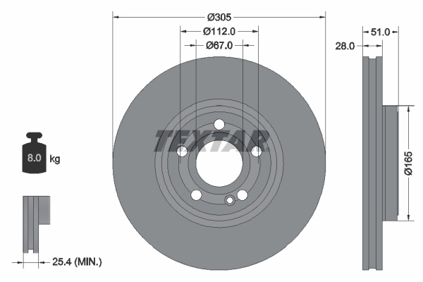 Brake Disc PRO+ 92323405