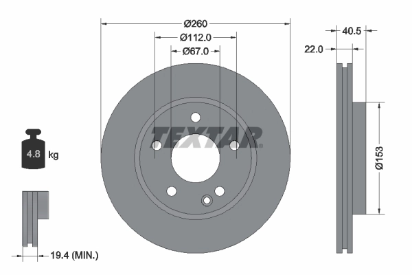 Brake Disc PRO 92091303