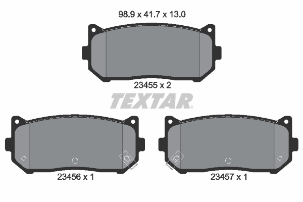 Brake Pad Set, disc brake 2345501
