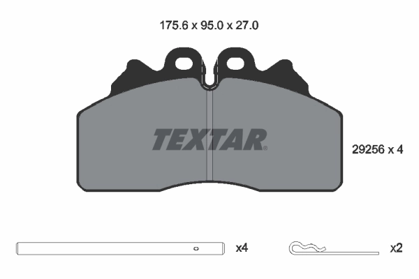 Brake Pad Set, disc brake 2925601