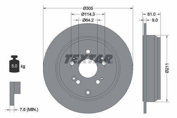 Brake Disc PRO 92162503