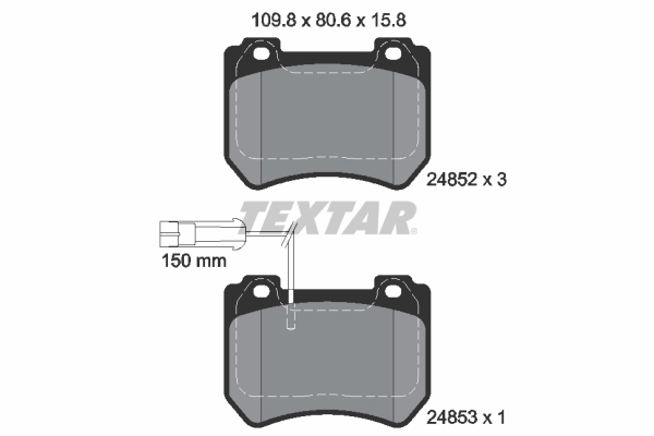 Brake Pad Set, disc brake Q+ 2485201