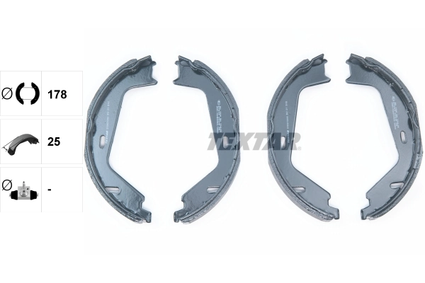 Brake Shoe Set, parking brake 91081300
