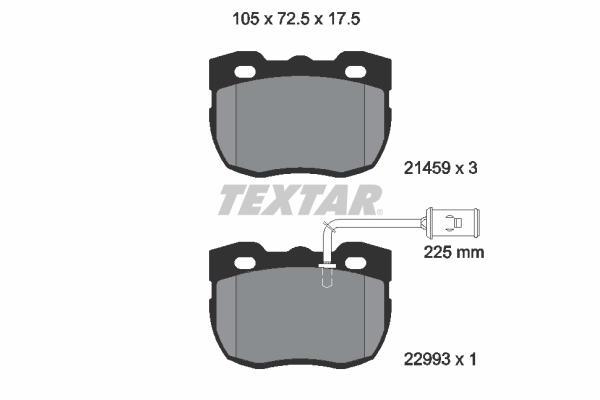 Brake Pad Set, disc brake 2145905
