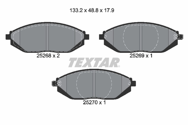 Brake Pad Set, disc brake Q+ 2526801