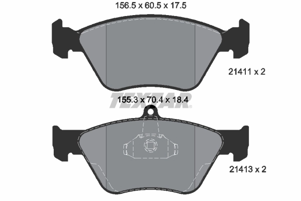 Brake Pad Set, disc brake Q+ 2141101