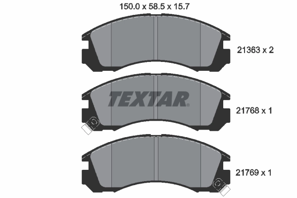 Brake Pad Set, disc brake 2136301