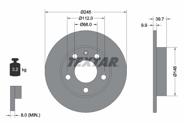 Brake Disc PRO 92106203