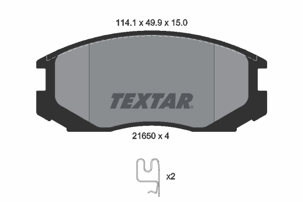 Brake Pad Set, disc brake 2165001
