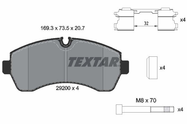 Brake Pad Set, disc brake Q+ 2920002