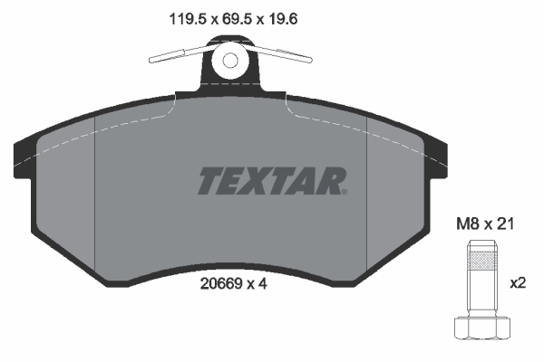 Brake Pad Set, disc brake 2066921