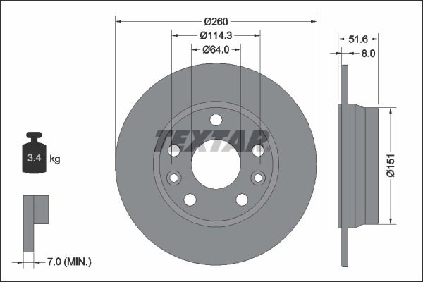 Brake Disc PRO 92337703