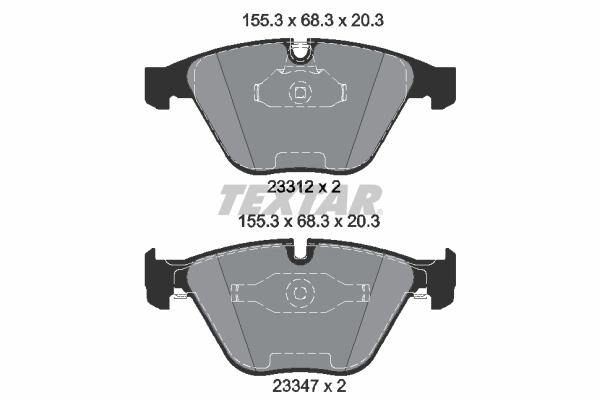 Brake Pad Set, disc brake 2331207