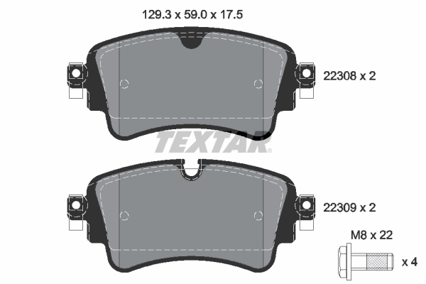 Brake Pad Set, disc brake Q+ 2230801