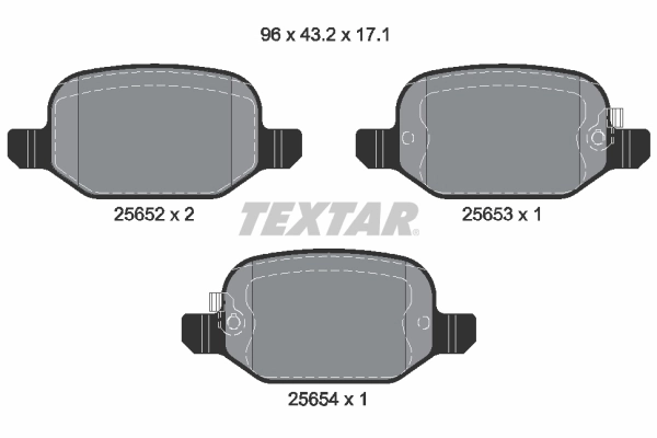 Brake Pad Set, disc brake Q+ 2565201