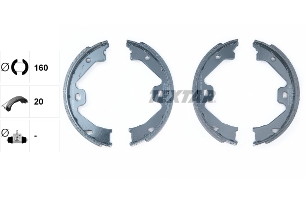 Brake Shoe Set, parking brake 91060300