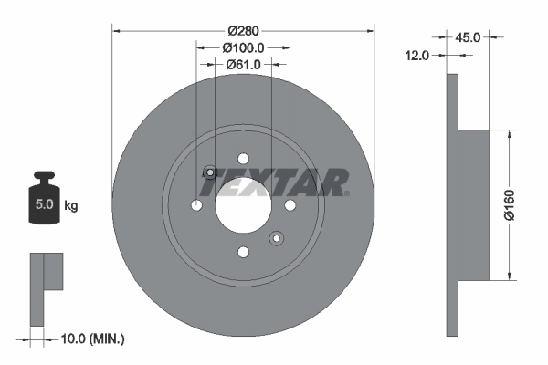 Brake Disc PRO 92181203