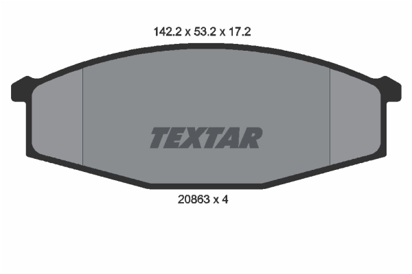 Brake Pad Set, disc brake 2086301