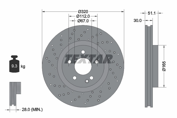 Brake Disc PRO+ 92262105