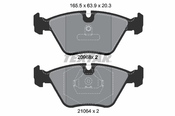Brake Pad Set, disc brake Q+ 2096801