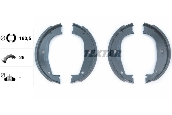 Brake Shoe Set, parking brake 91045500