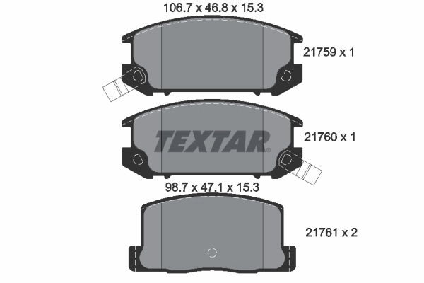 Brake Pad Set, disc brake 2175901