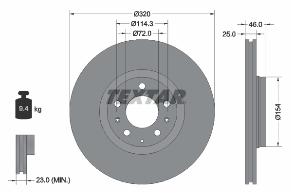 Brake Disc 92166300