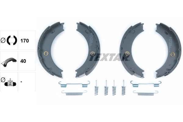 Brake Shoe Set, parking brake 91057900