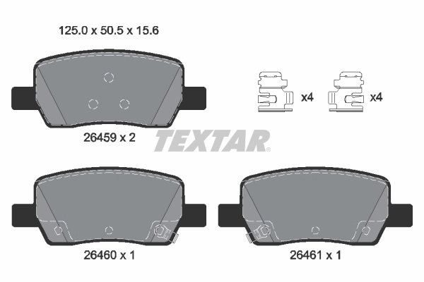 Brake Pad Set, disc brake Q+ 2645901
