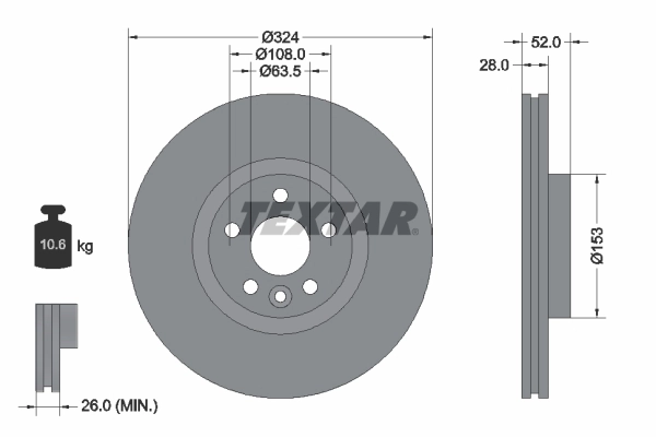 Brake Disc PRO+ 92293205