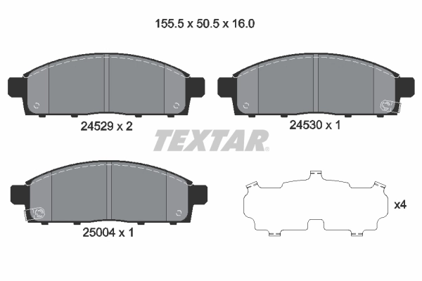 Brake Pad Set, disc brake 2452901
