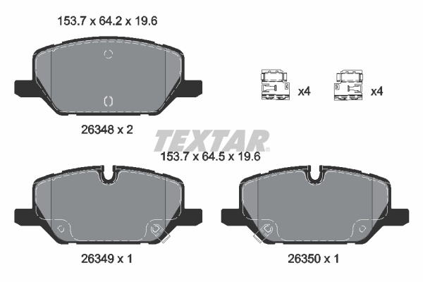 Brake Pad Set, disc brake Q+ 2634802