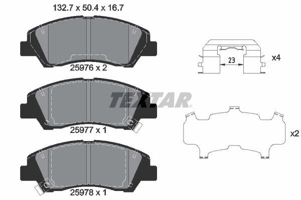 Brake Pad Set, disc brake Q+ 2597601